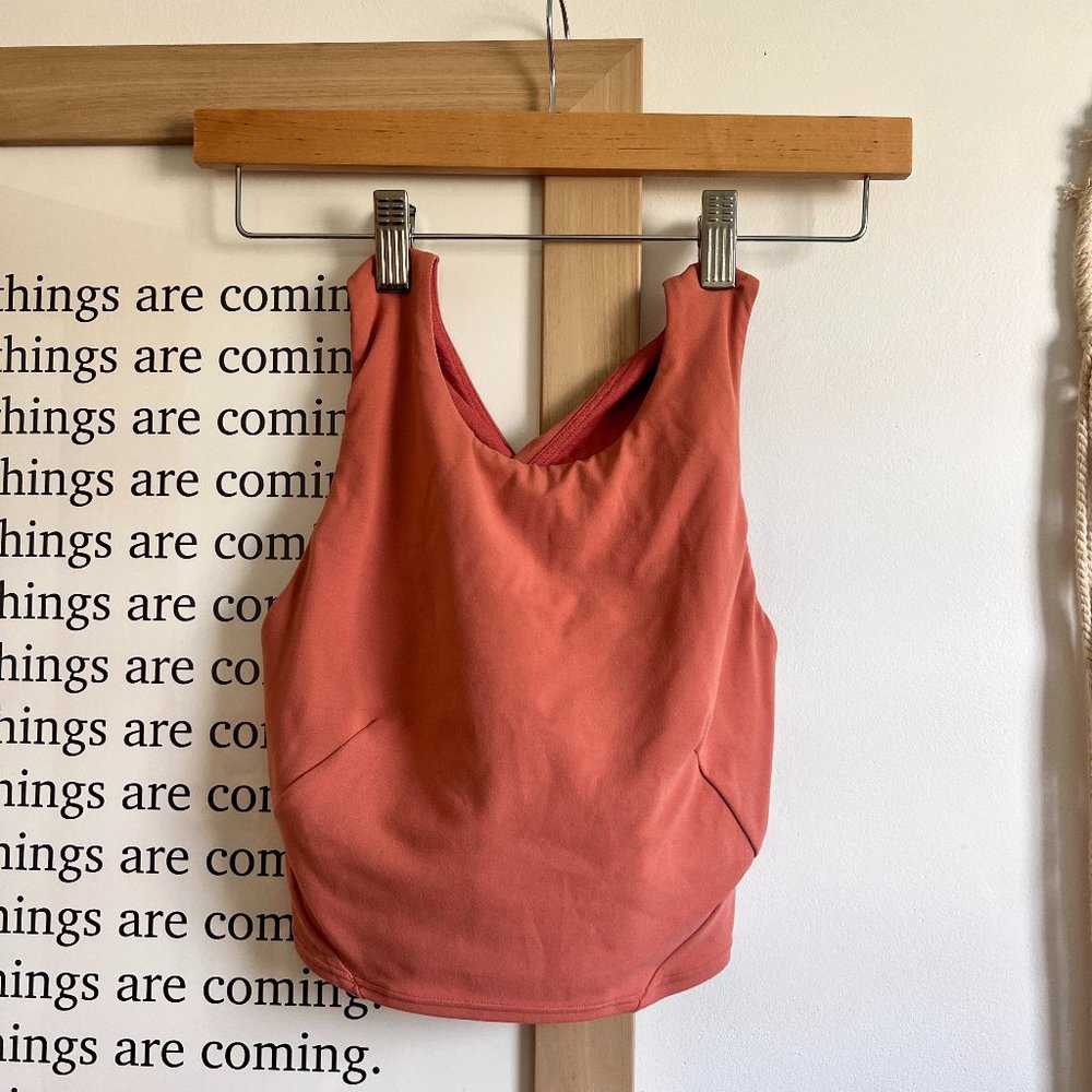 Lululemon Rustic Coral Forward Fold Bra - image 1